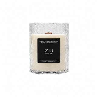 محصول نمونه تستی شمع لیوانی معطر زیلو مدل تَرَک با رایحه وانیل زمان اتمام 50 ساعت